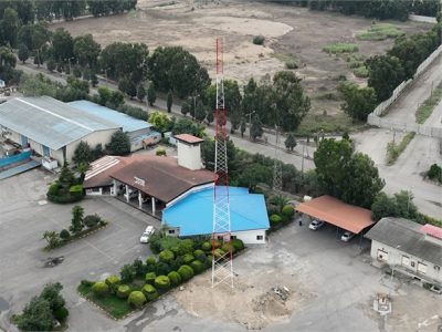 نصب دکل ایستگاه آتش نشانی در بندر امیرآباد