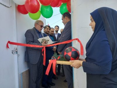 افتتاح زمین چمن مصنوعی مدرسه مرحوم قربانی بهنمیر
