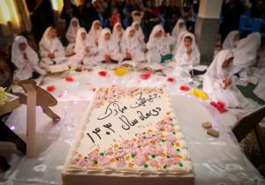 برگزاری جشن عبادت دانش‌آموزان دختر در مازندران