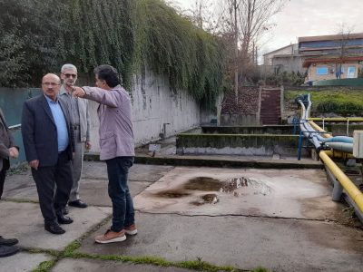 بازدید مدیرکل حفاظت محیط زیست مازندران از سیستم تصفیه‌خانه شهرک صنعتی امام‌زاده عبدالله آمل