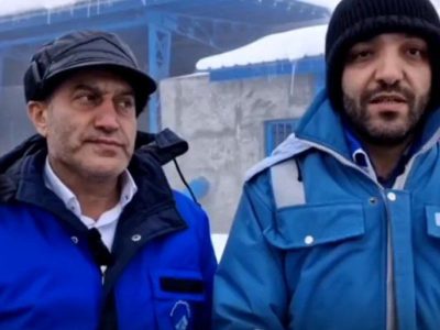 کلاردشت در برف و سرما، اما با آب پایدار