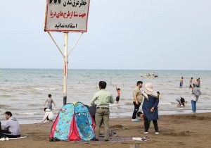 تمامی راه‌های نقاط ممنوعه شنا در نوشهر به‌روی مردم بسته شد