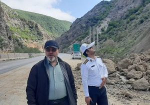 ورود فرماندار سوادکوه به موضوع رانش در تنگه ابوالقیس