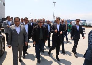 بازدید مدیرعامل راه‌آهن ایران و جمهوری آذربایجان از بارانداز ریلی آستارا