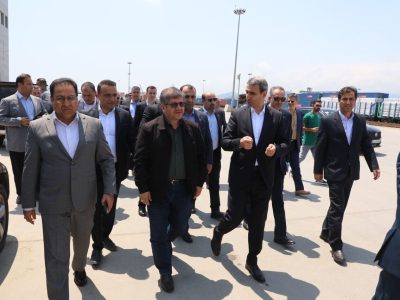 بازدید مدیرعامل راه‌آهن ایران و جمهوری آذربایجان از بارانداز ریلی آستارا